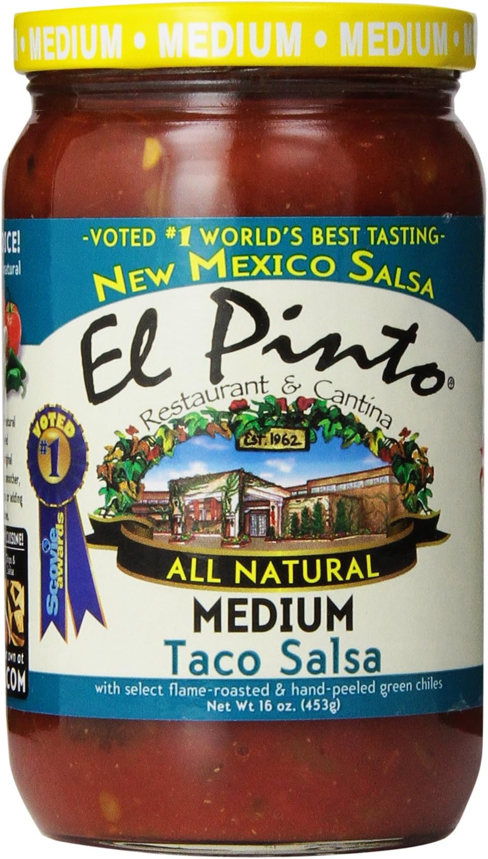 El PintoTaco Salsa, Medium, 16 Ounce (Pack of 6)