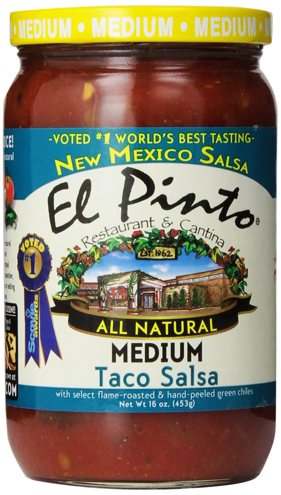 El PintoTaco Salsa, Medium, 16 Ounce (Pack of 6)