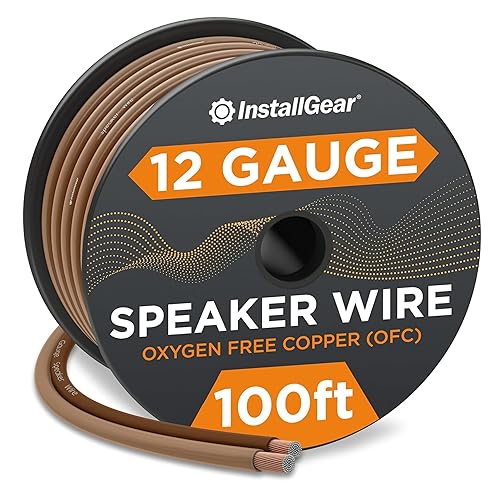 Miniatura 6 de InstallGear Cable de altavoz de calibre 12 30 pies - Cable de altavoz marrón de 12 AWG 999  Cobre sin oxígeno - Especificaciones reales y cable