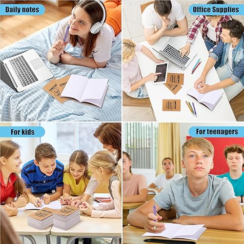 Miniatura 4 de Sabary 100 Pcs Inspirational Notepads Ballpoint Pens Sets Mini Motivational Pocket Notebooks Journals Bulk Christmas Teacher Appreciation Gifts for