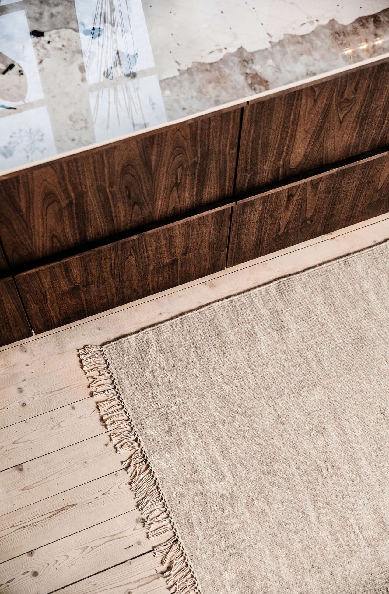 RugVista Melange Alfombra, 80 x 400 cm, Beige | Rectangular, Pelo corto, Limpieza en seco, Oeko-Tex 100, Sala de estar, Comedor, Dormitorio, Cocina, Pasillo