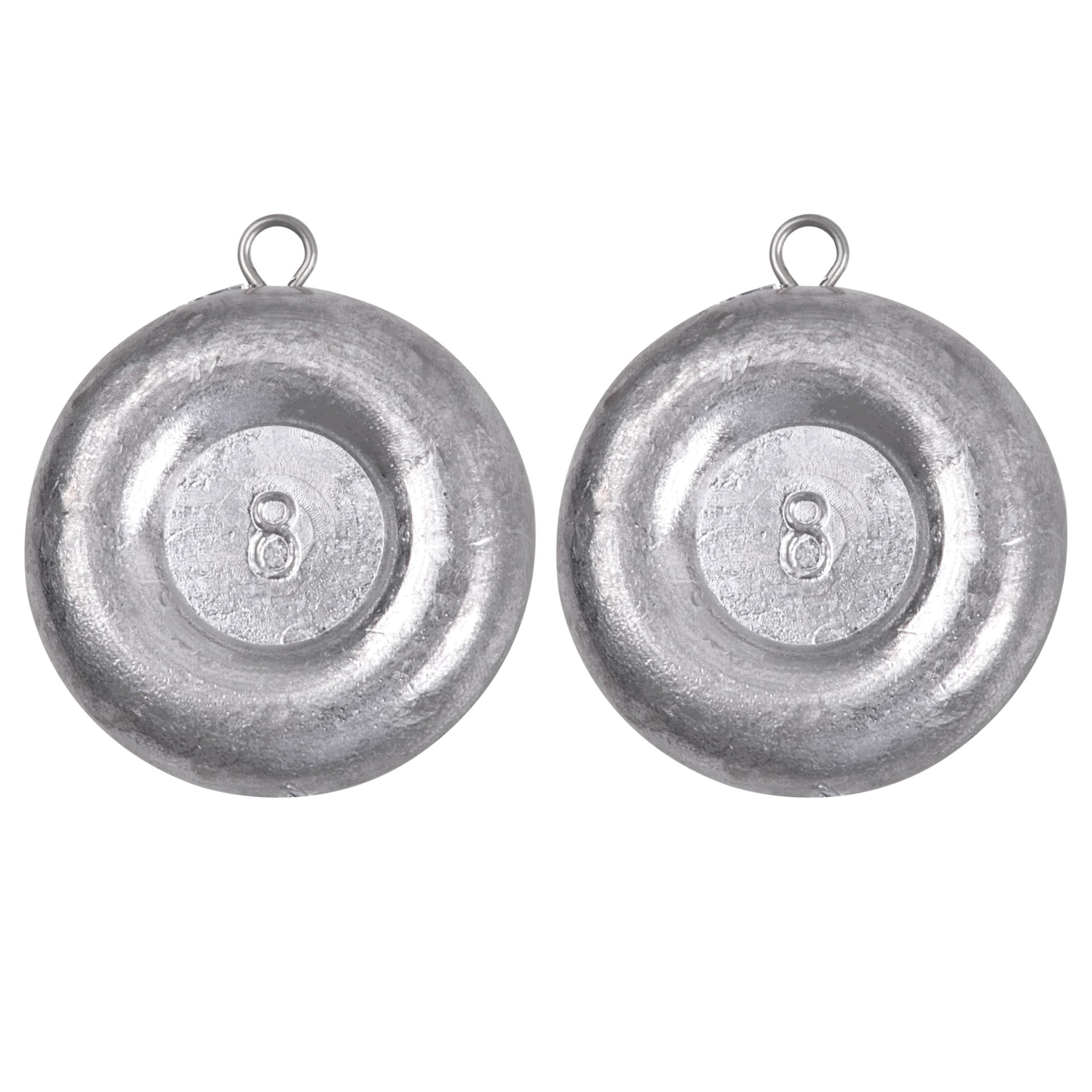 OROOTL Disc Sinkers Fishing Weights, Coin Sinkers Saltwater Surf Fishing Weights for Bottom Drifting Trolling Catfishing Tackle Equipment 1oz 2oz 3oz 4oz 5oz 6oz 8oz