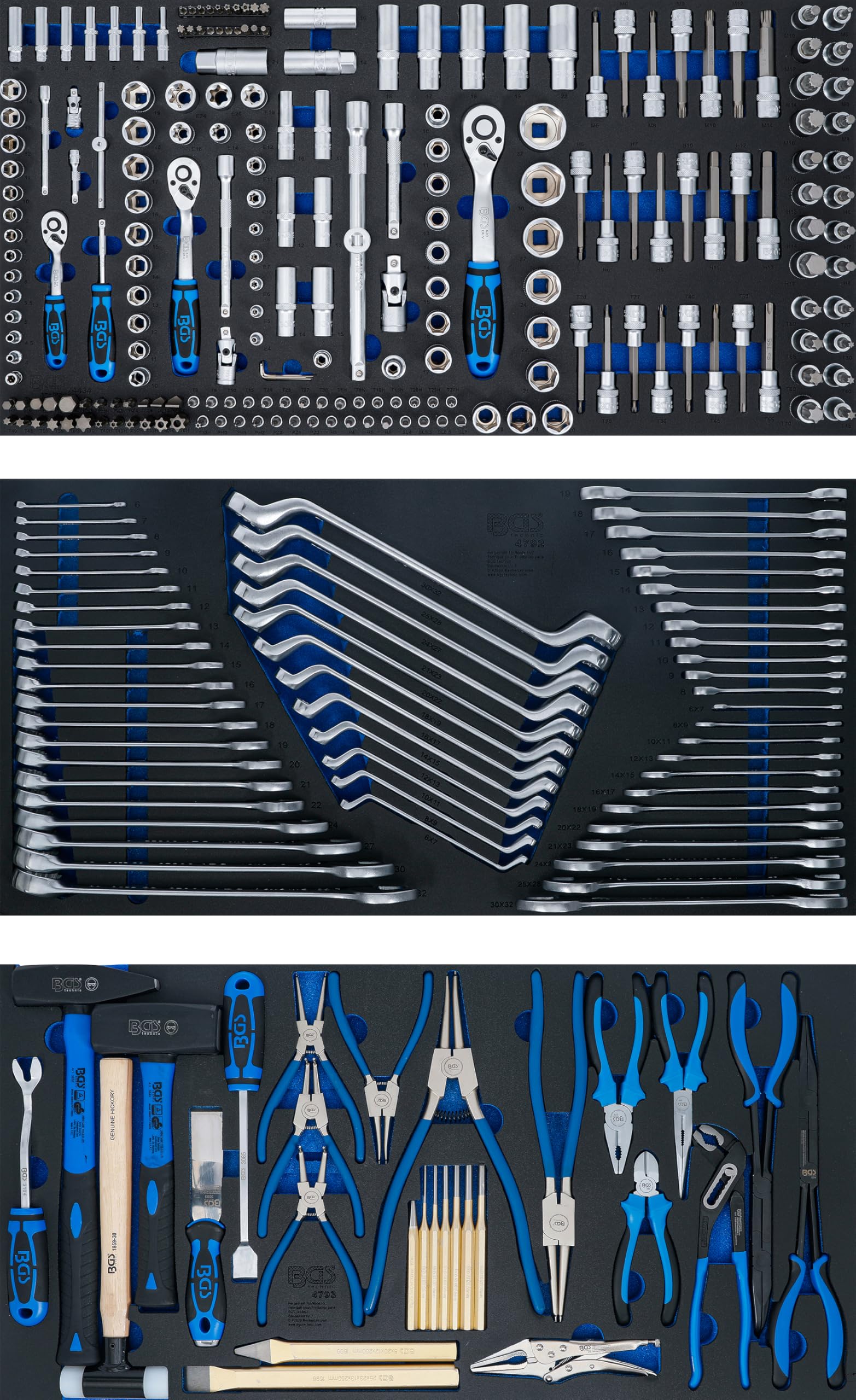 BGS 6063 | Servante d’atelier XL | 7 tiroirs | avec 301 outils