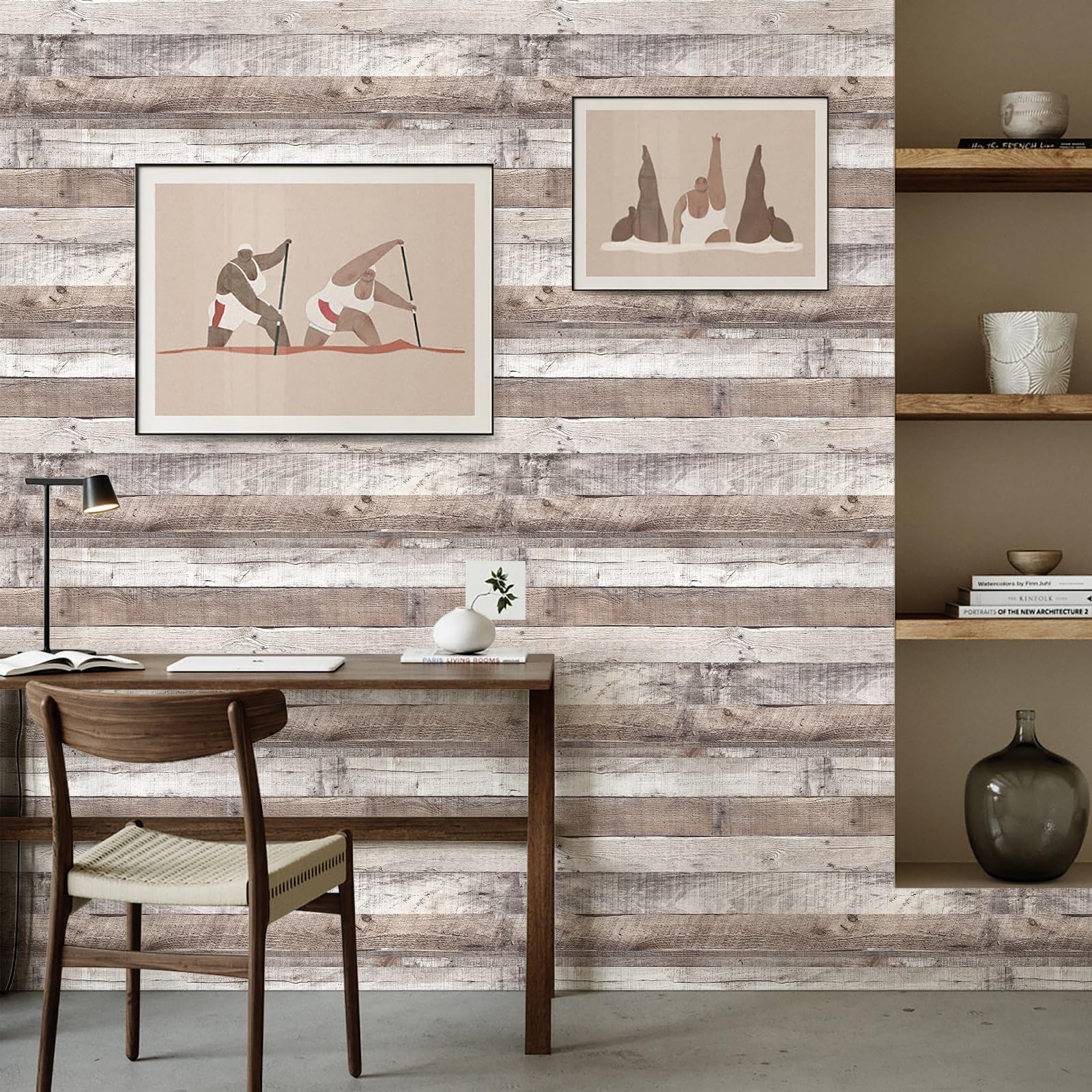 Vinilo Madera Rústico Papel Pintado Madera Rústico - Autoadhesivo Y  Extraíble, 17.3x1200 Pulgadas Qianglive Papel Pintado, image size:1600x1600