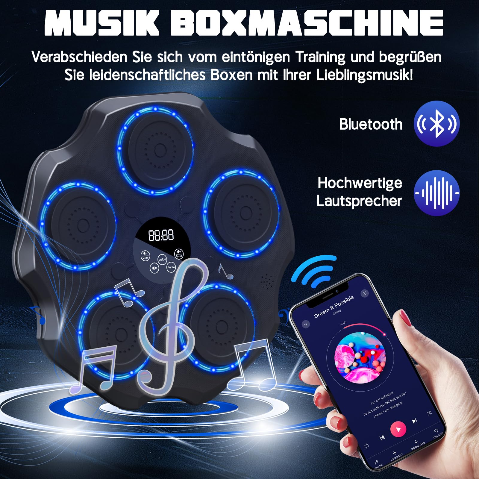 LifeStages - Boksmachine - Muziekboksmachine Voor Aan De Muur Met 9