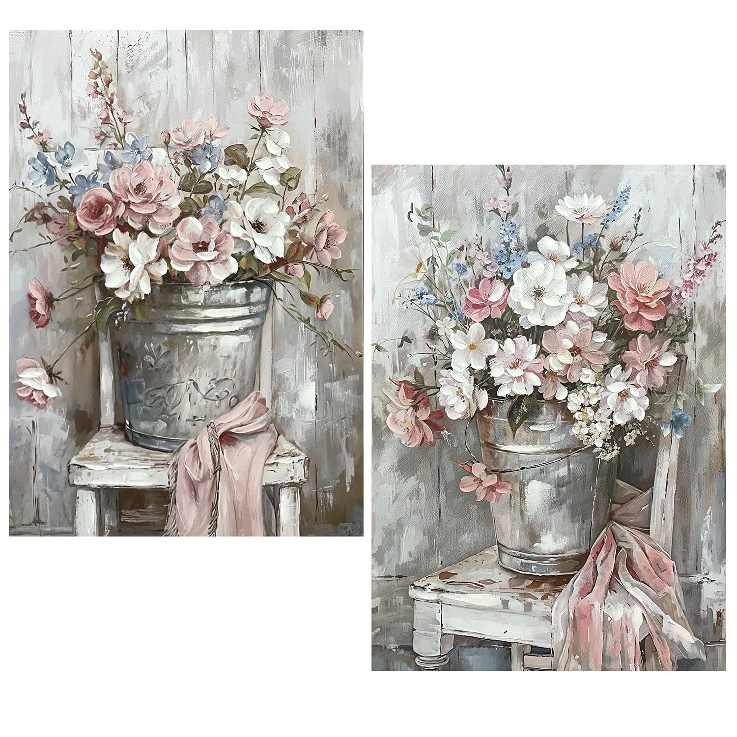 Tableau sur toile cube fleuri pour rompre la monotonie des grands murs vides