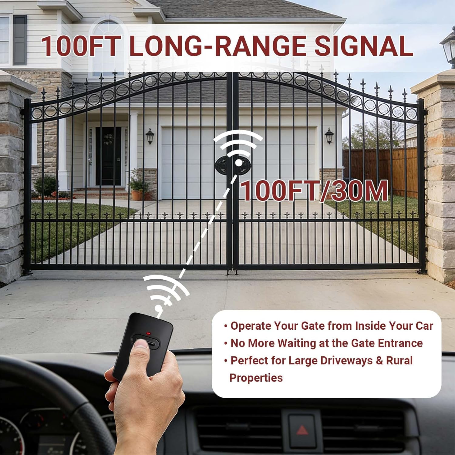 Wireless Digital Keypad Compatible with Mighty Mule Gate Opener 300MHZ Fm137 for Mighty Mule Keypad wtih Rb741 Remote for Mighty Mule Gate Opener Remote 318MHZ