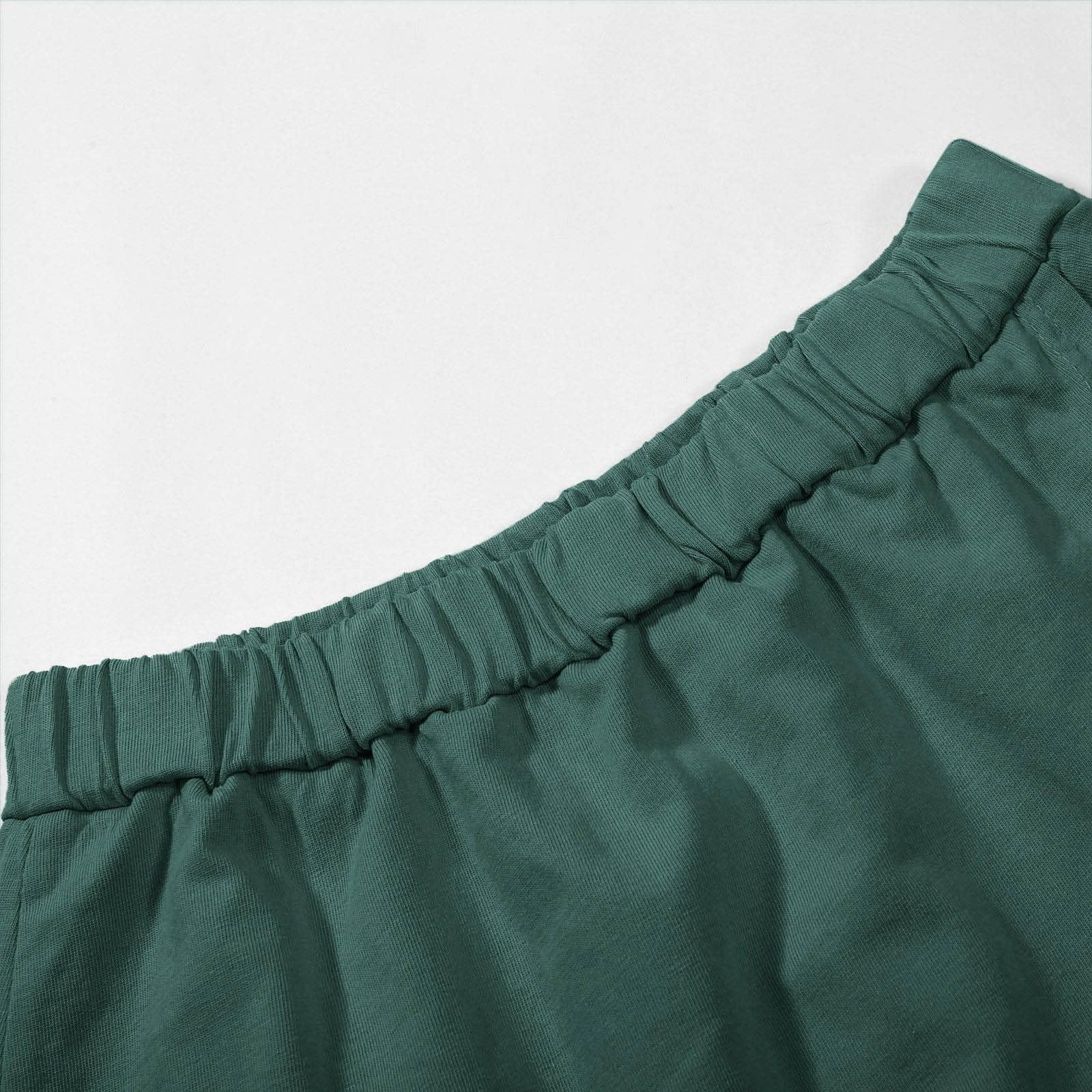 Ensemble de jupe-short 2 pièces en coton pour femme, tenue de voyage décontractée, débardeur en coton, jupe-short fendue assortie