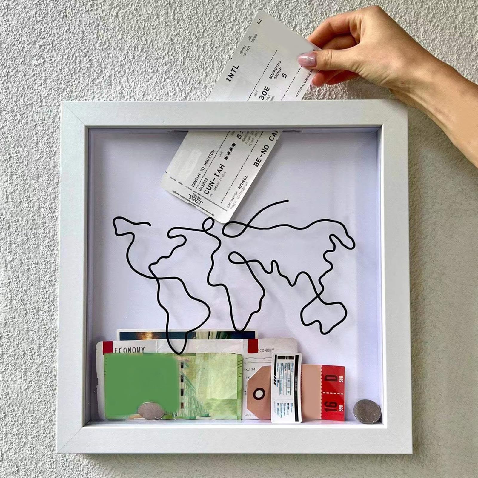 SPYMINNPOO Abenteuer-Archivbox, Zum Organisieren und Aufbewahren von Reiseerinnerungen, f¨¹r Reisende, Platzsparendes Dekost¨¹ck (Kartenstil) Bürobedarf & Schreibwaren