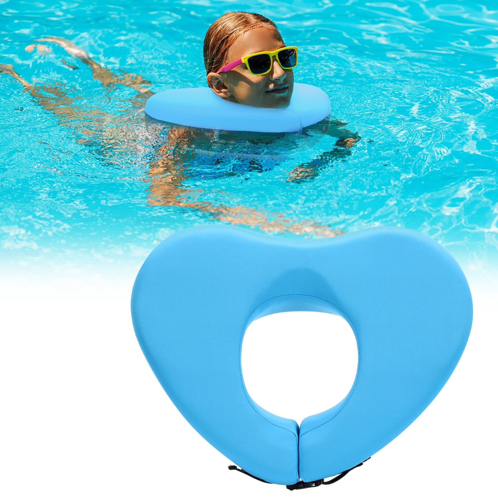 Collier De Natation, éQuipement De Natation Non Gonflable, SpéCialement ConçU pour Soutenir La TêTe Et La Nuque, Adapté à La Natation Et à L'Aquagym