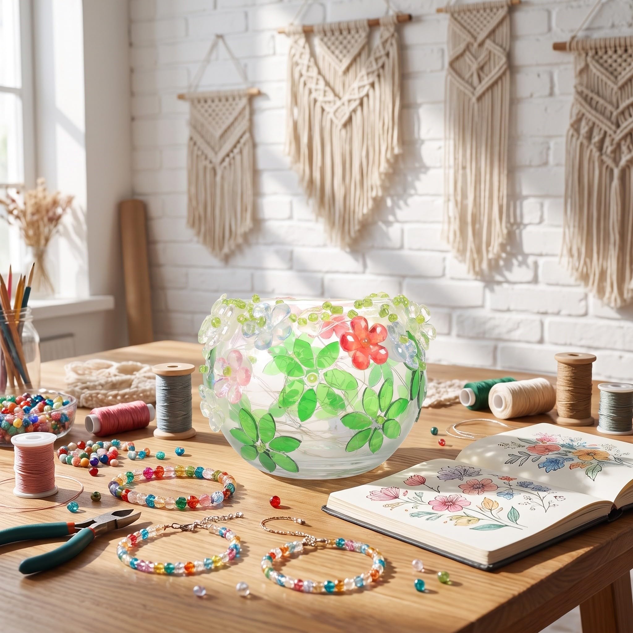 OSALADI 1 zestaw świeczników mozaikowych DIY Craft Szklany kubek Ręcznie