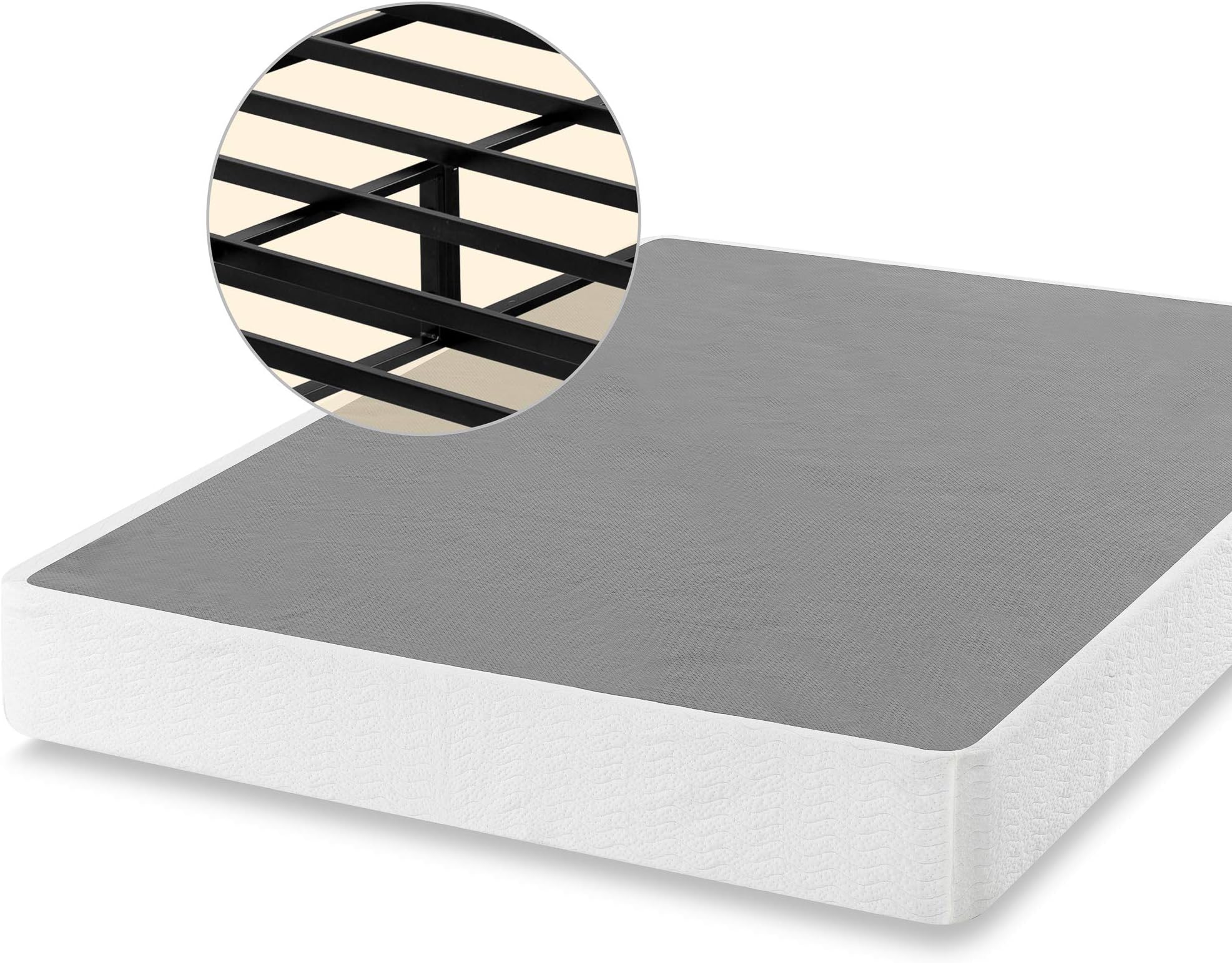 ZINUS 9 Inch Metal Smart Box Spring, Mattress Foundation, Strong Metal Frame, Easy Assembly, Queen