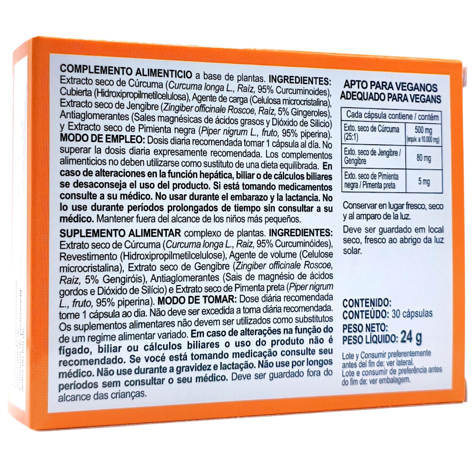 Integralia Cúrcuma Plus - Pack Ahorro 2 x 30 Cápsulas - Extracto de Cúrcuma al 95% con Jengibre y Pimienta Negra - Antiinflamatorio y Antioxidante Natural para Articulaciones - Alta Absorción