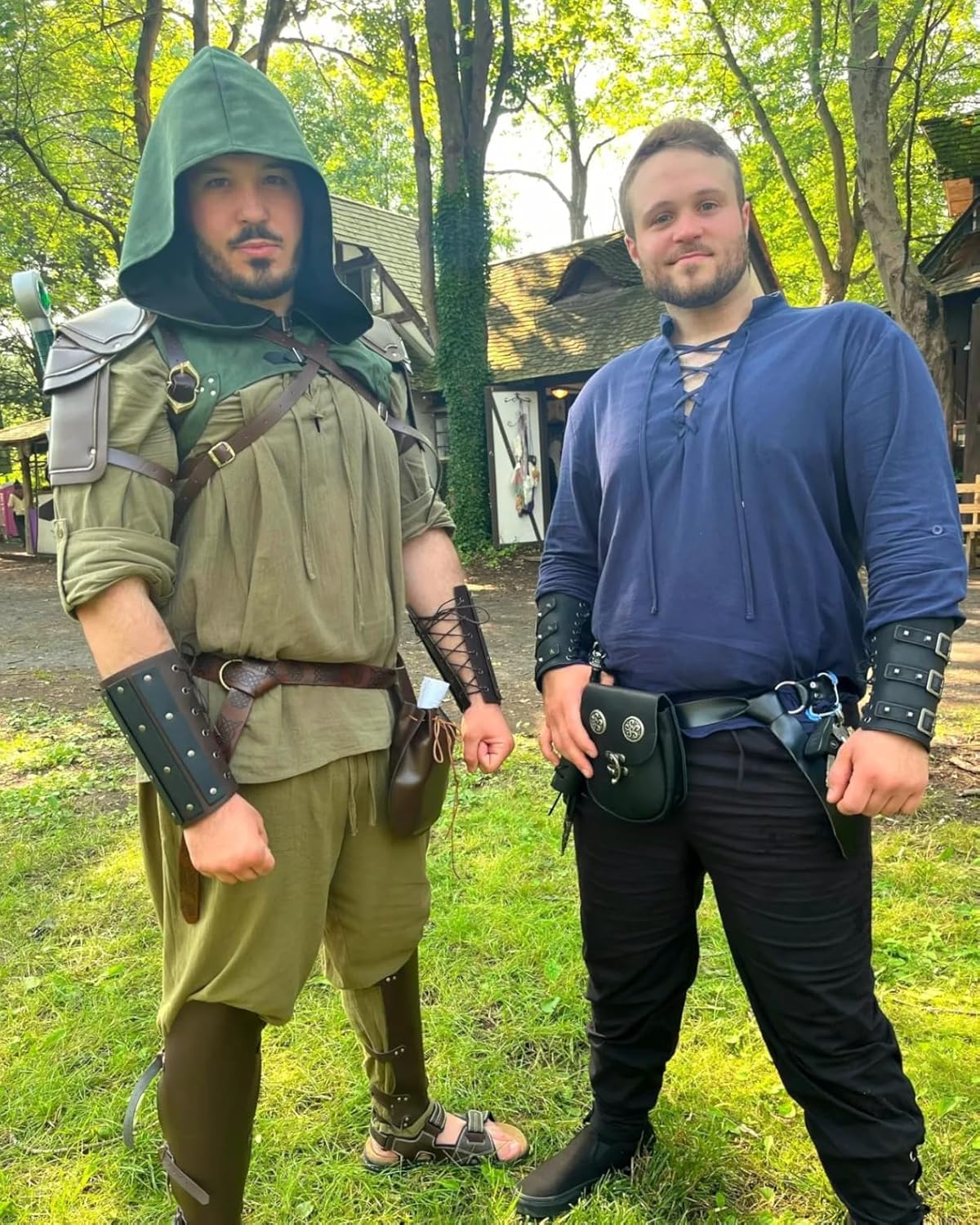 KUOIN Steampunk Cowl Hood Medieval Gothic Cape Cosplay Men Women - Image 7