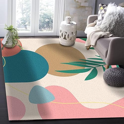 Miniatura 9 de Alfombras de área con textura de mármol dorado verde esmeralda, alfombra decorativa grande geométrica abstracta de lujo, con antideslizante, fácil