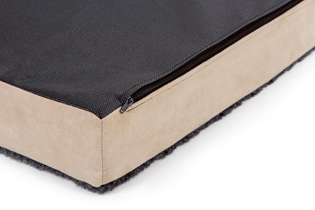 Foto 3 de 6 de Kerbl Pet Colchón Memory Foam, cojín ortopédico para Perros, colchón para Perros, Beis, Antracita