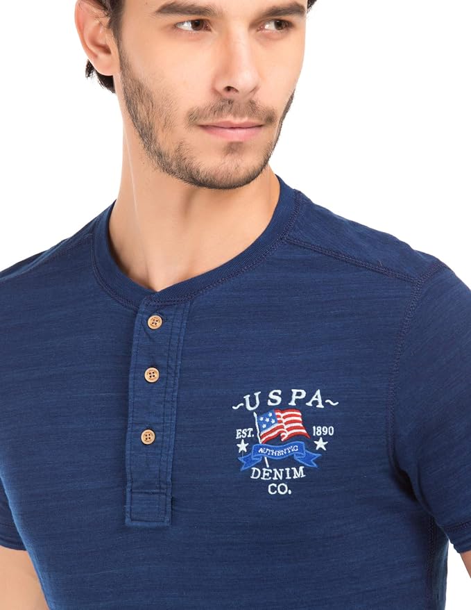 Buy US Polo Men's Slim Fit T-Shirt 