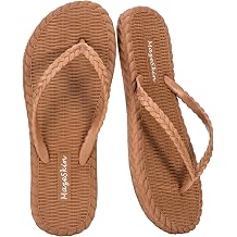 mazeskin Beach Soft Flip Flops for Women Shower Bath Quick Drying House Slippers Shoes Non-Slip Rubber Thong Sandals
