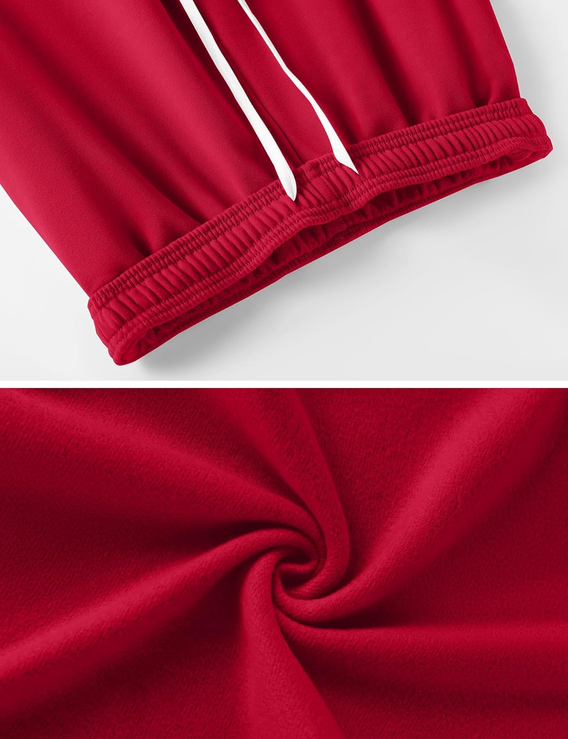 LOMON Sweatpants Women Fleece Joggers Wide Leg Sweat Pants Baggy Gym Sweatpant Winter Spring Drawstring Clothes with Pockets - Image 3