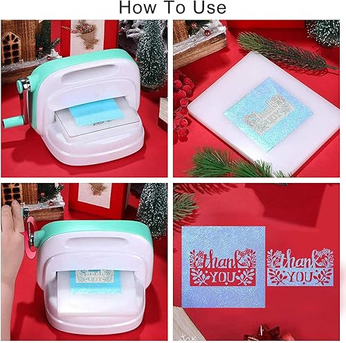 Miniatura 4 de GLOBLELAND 4 piezas de metal con marco de borde rectangular, troqueles de corte, plantillas de palabras de flores para bricolaje álbum de recortes,