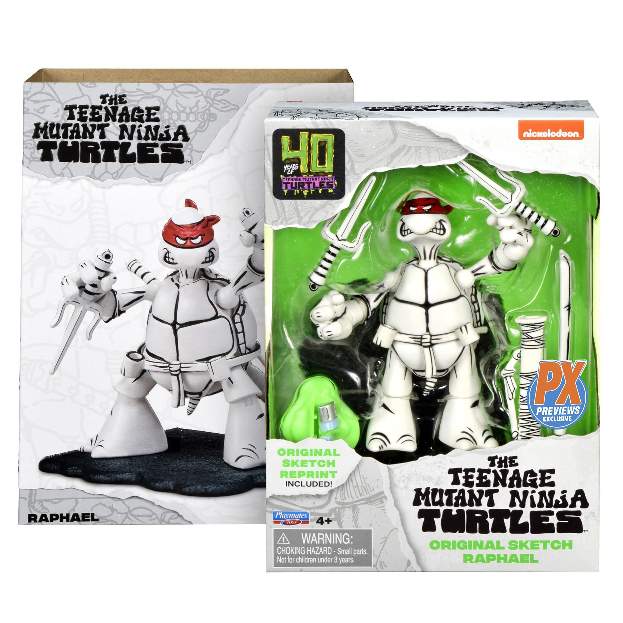 Teenage Mutant Ninja Turtles: Raphael (Black and White Original