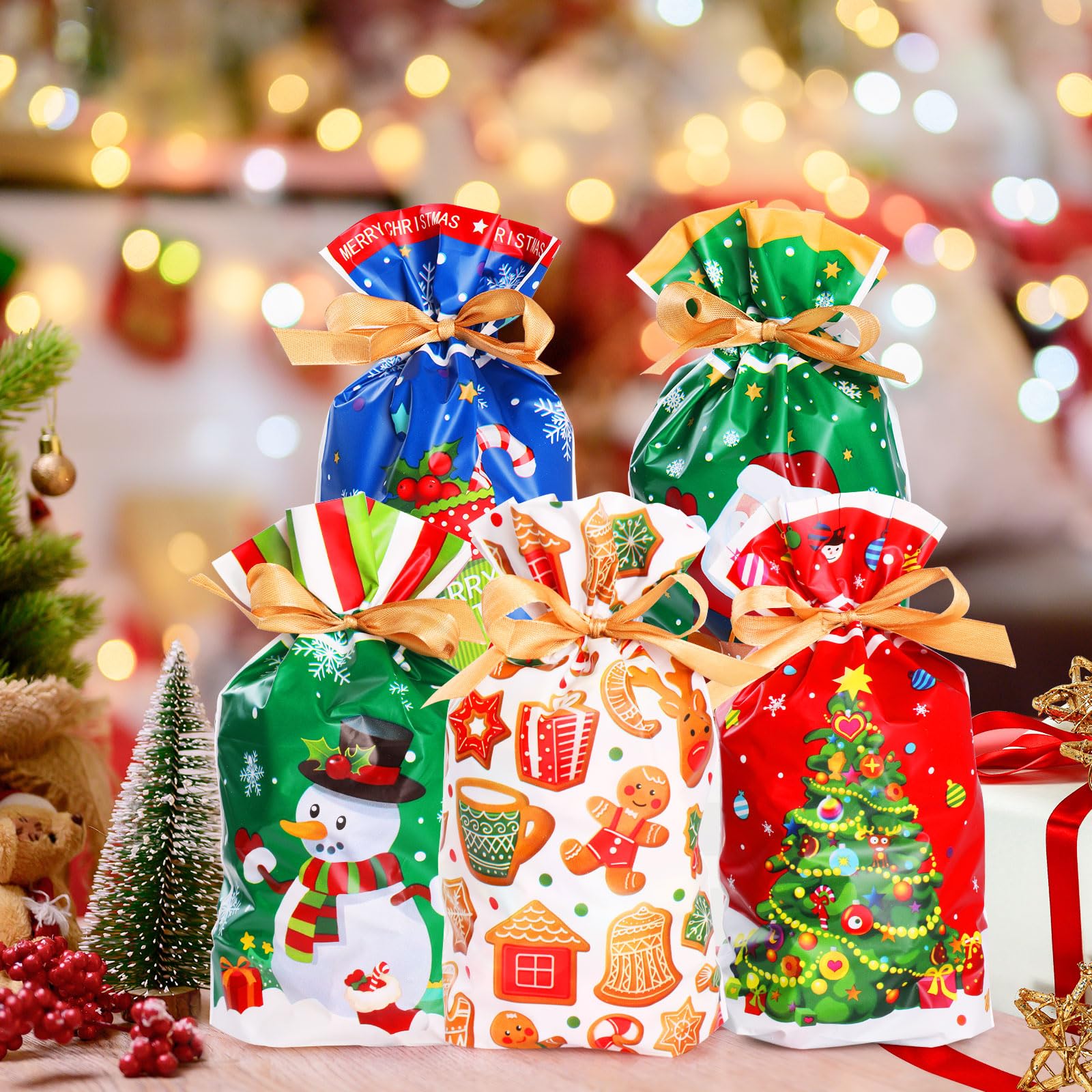 50pcs Sacchetto per Caramella Borsa di Regalo Sacchetti regalo con
