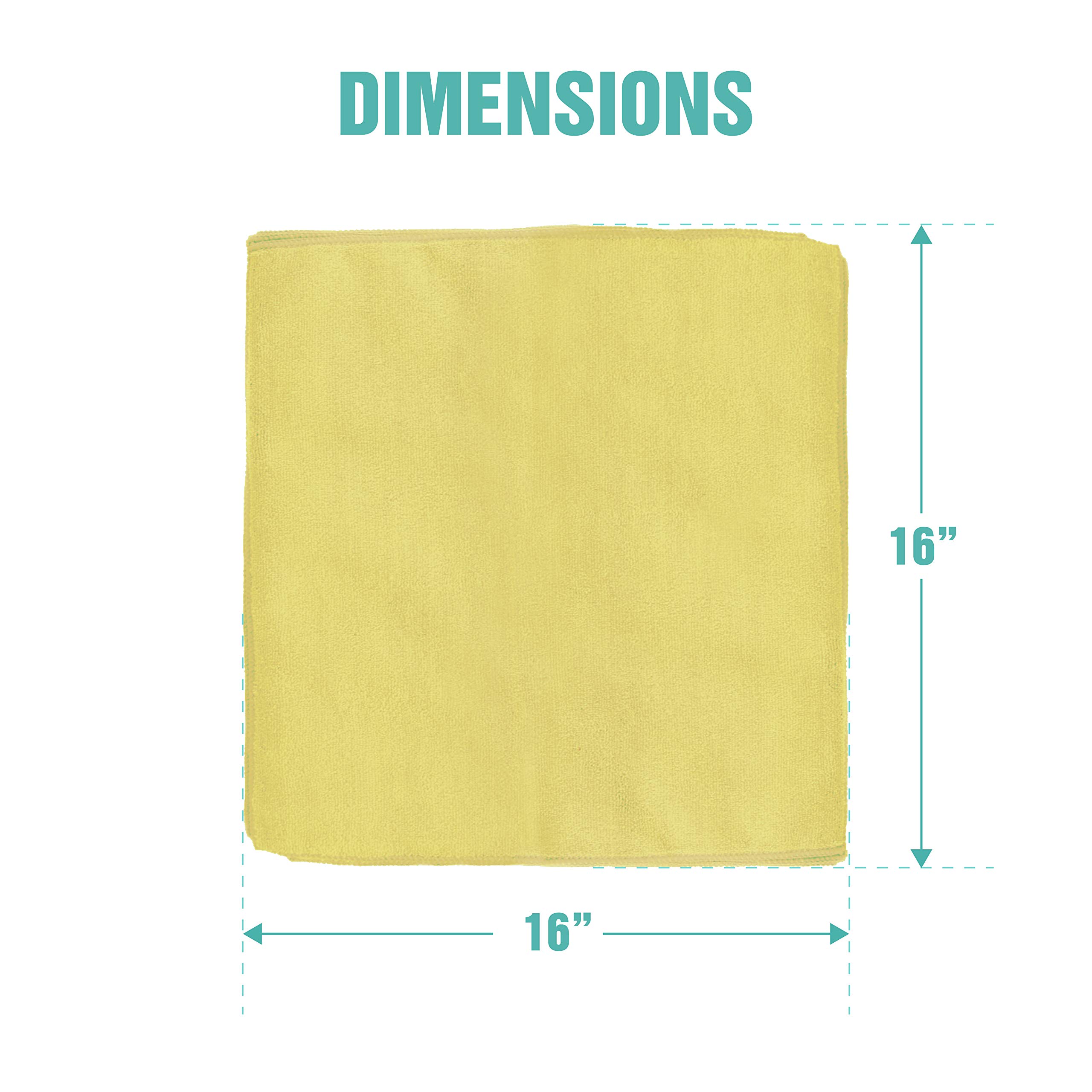 Zwipes Professional Microfiber Cleaning Cloth Towels, Premium Cleaning Supplies for Car Wash Window Cleaner, Shop Towels - Image 2