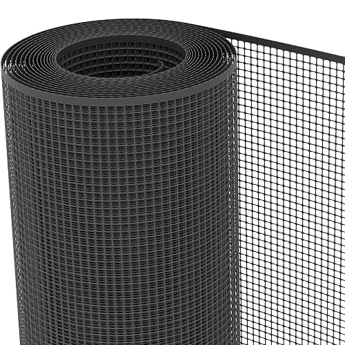TENAX Filet en Plastique Quadra 10 Anthracite 1,00x5 m, Filet