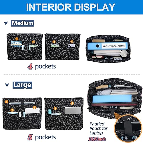 Miniatura 4 de ABAMERICA Bolsas de enfermería para trabajo, bolsa de enfermería, múltiples bolsillos, impermeable, organizadora, con cremallera, bolsa clínica para