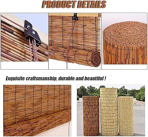 Miniatura 4 de Persianas enrollables de bambú retro, persianas enrollables de bambú, persianas enrollables de bambú, persianas enrollables de bambú para