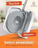 MEISTERBAU - Enrouleur de sangle de volet roulant en saillie 14 mm [Fabriqué en Allemagne] – Enrouleur de volet roulant rabattable avec sangle de volet roulant intégrée de 6 m 14 mm – Enrouleur de - 2