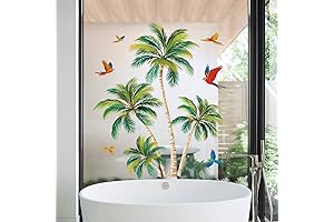 wondever Tropical Shower Door Decals