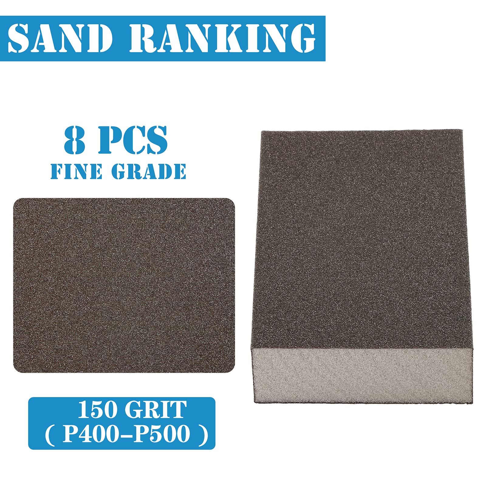 150 Grit Sanding Blocks - 8 Pack -2 150 Grit Sanding Blocks - 8 Pack -2