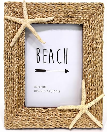 Amazon Co Jp ハワイアン雑貨 インテリア マリン雑貨 ハワイアン アバカ フォトフレーム 写真立 ハワイ お土産 アバカ ホーム キッチン