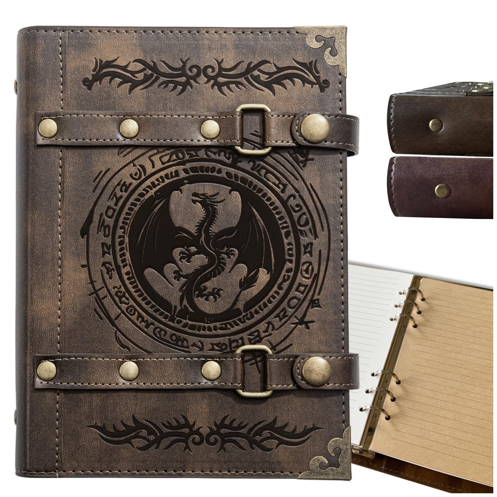 DUROTAN DND Notebook Journal Refillable Leather A5 Binder