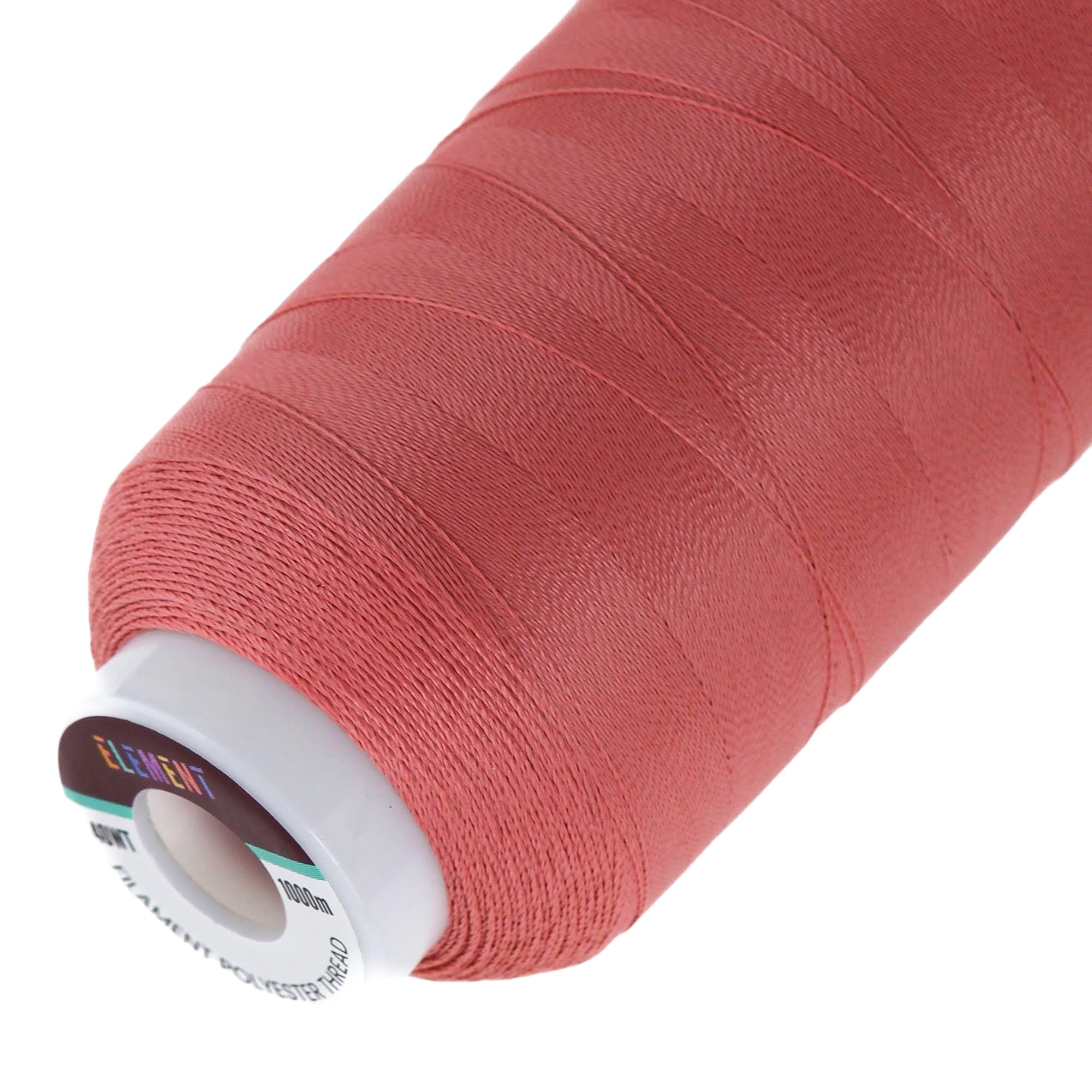 Element Thread Club 40wt Machine Embroidery Polyester Thread | 1000m (1049yd) | Matte | Coral
