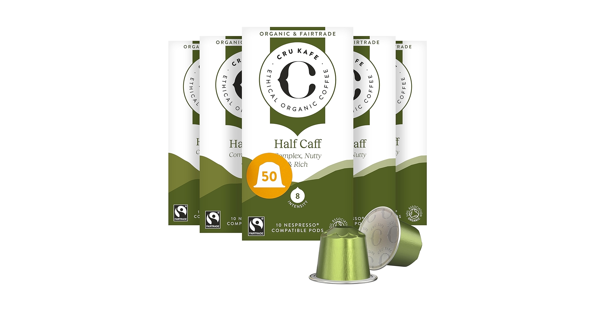 co+fe コフェcofe1個 Amazon.com: Cru Kafe USDA Organic Half Caff Espresso Coffee