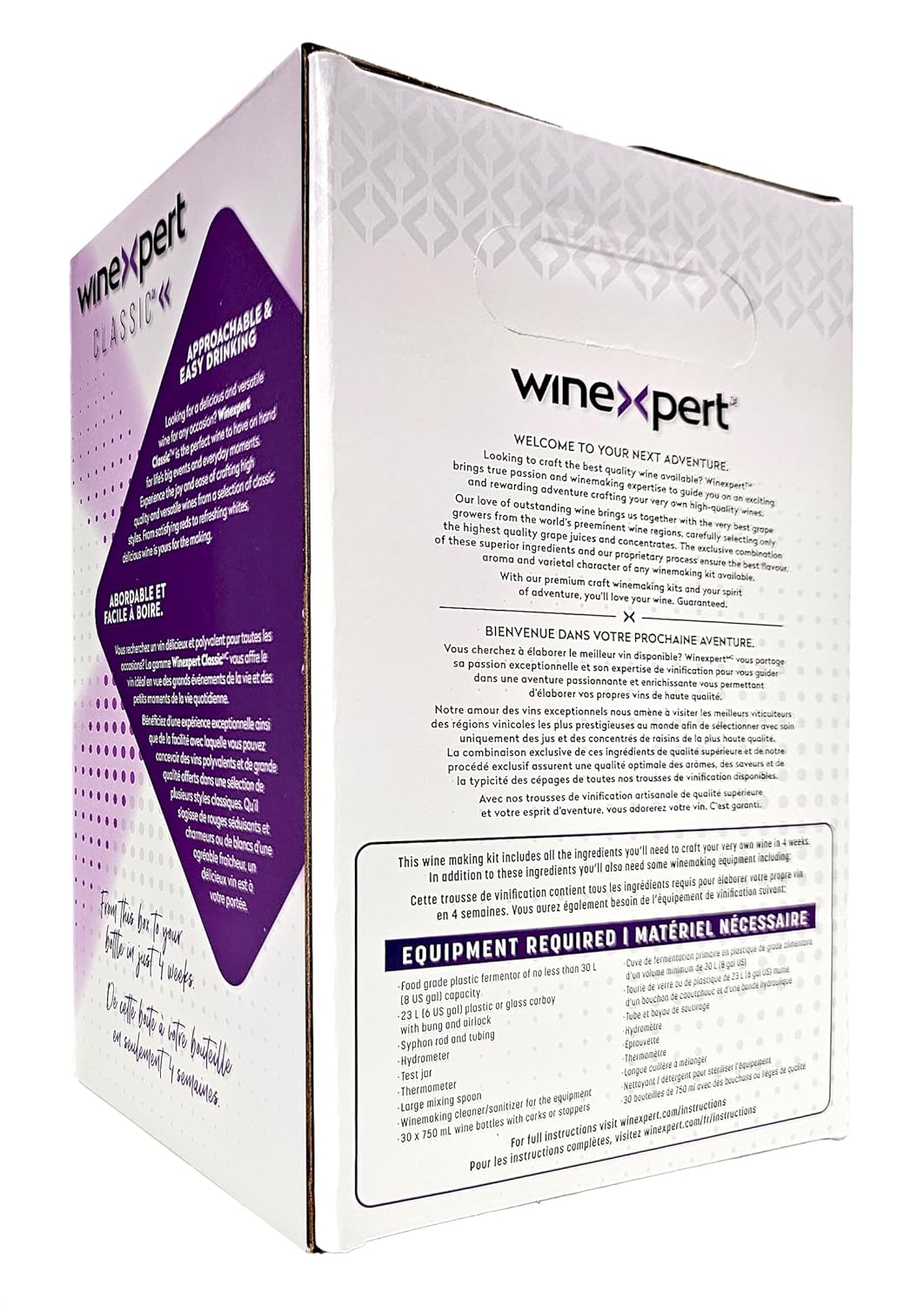 Classic Winexpert Light Cabernet Sauvignon Wine Making Ingredient Kit
