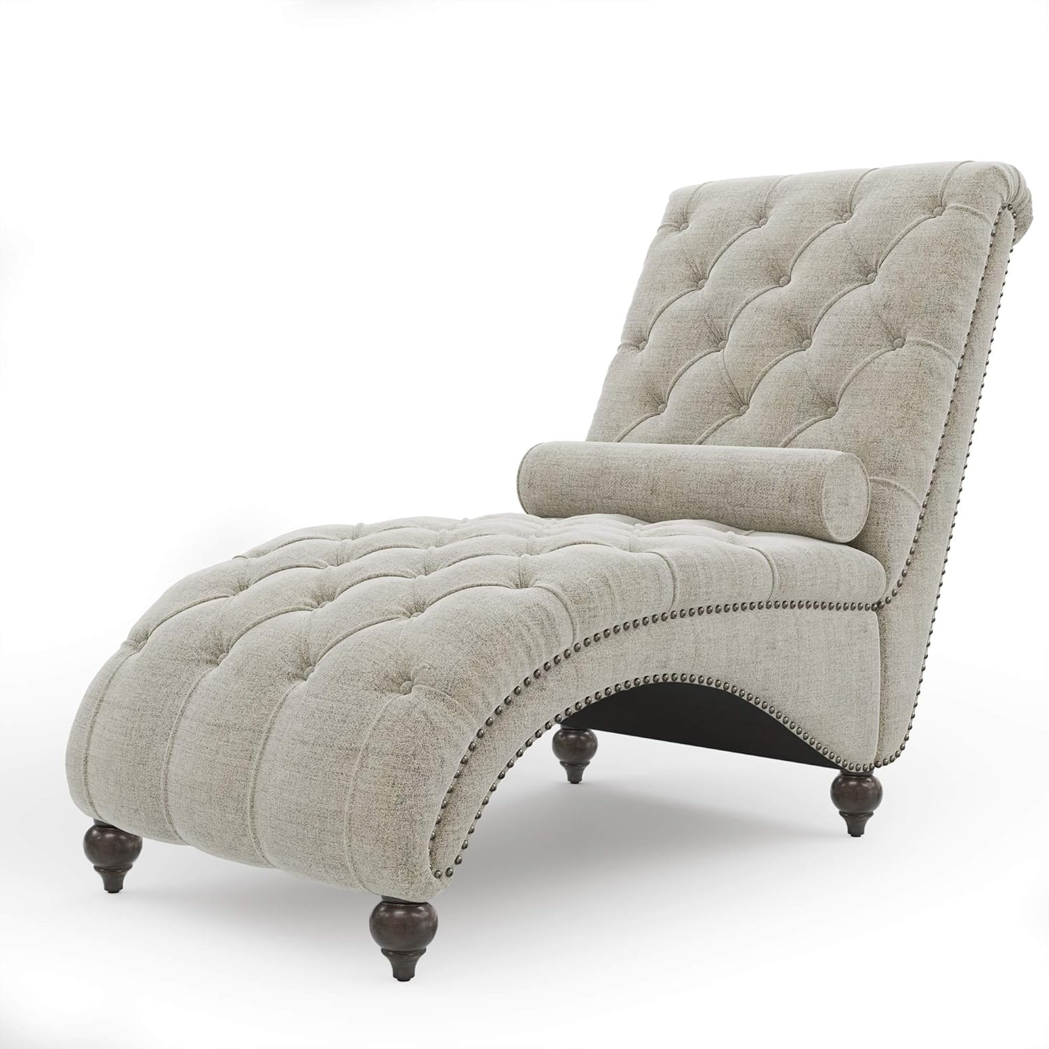 Buy Lumisol Leisure Chair Rest Tufted Chaise Lounge For Indoor Living Room With 1 Bolster Pillow