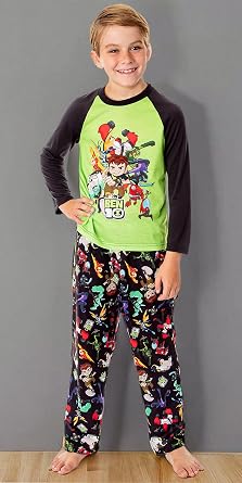 Ben 10 Boys' Cartoon TV Series Omnitrix Characters Aliens Sleep Pajama Set
