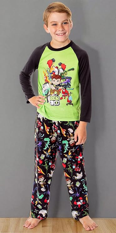 Ben 10 Boys' Cartoon TV Series Omnitrix Characters Aliens Sleep Pajama Set