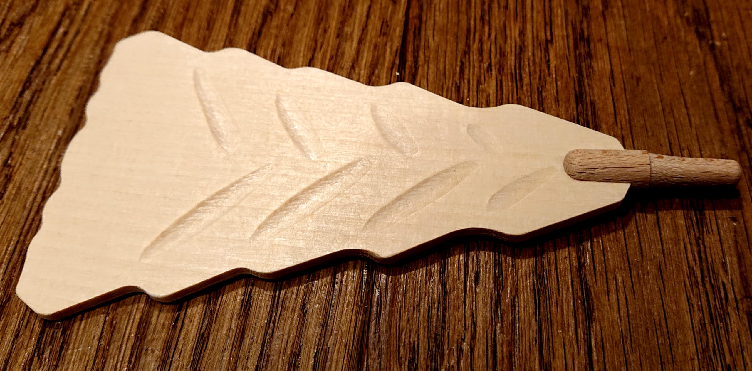 Kunststube Marienberg - Flügelrad für Pyramide, 30cm Durchmesser, Flügel aus Lindenholz - Pyramidenflügel massiv geschnitzt - Handarbeit aus dem Erzgebirge