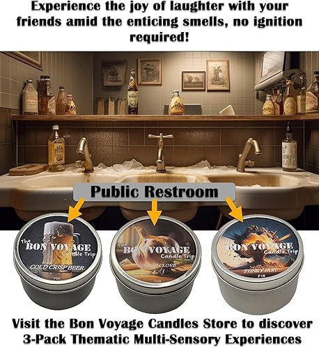 Miniatura 6 de Bon Voyage Velas perfumadas de clavo de ajo, vela en tarro de 4 onzas, velas de aromaterapia de cera de parafina para el hogar y regalos para