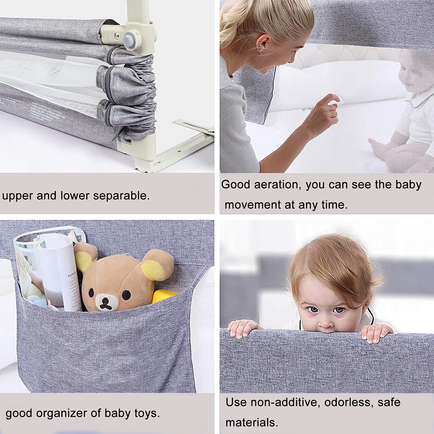 Buy SINGYOO Bed Rails for Toddlers New Upgraded Extra Long Bed Guardrail Full Size Baby Bedrail