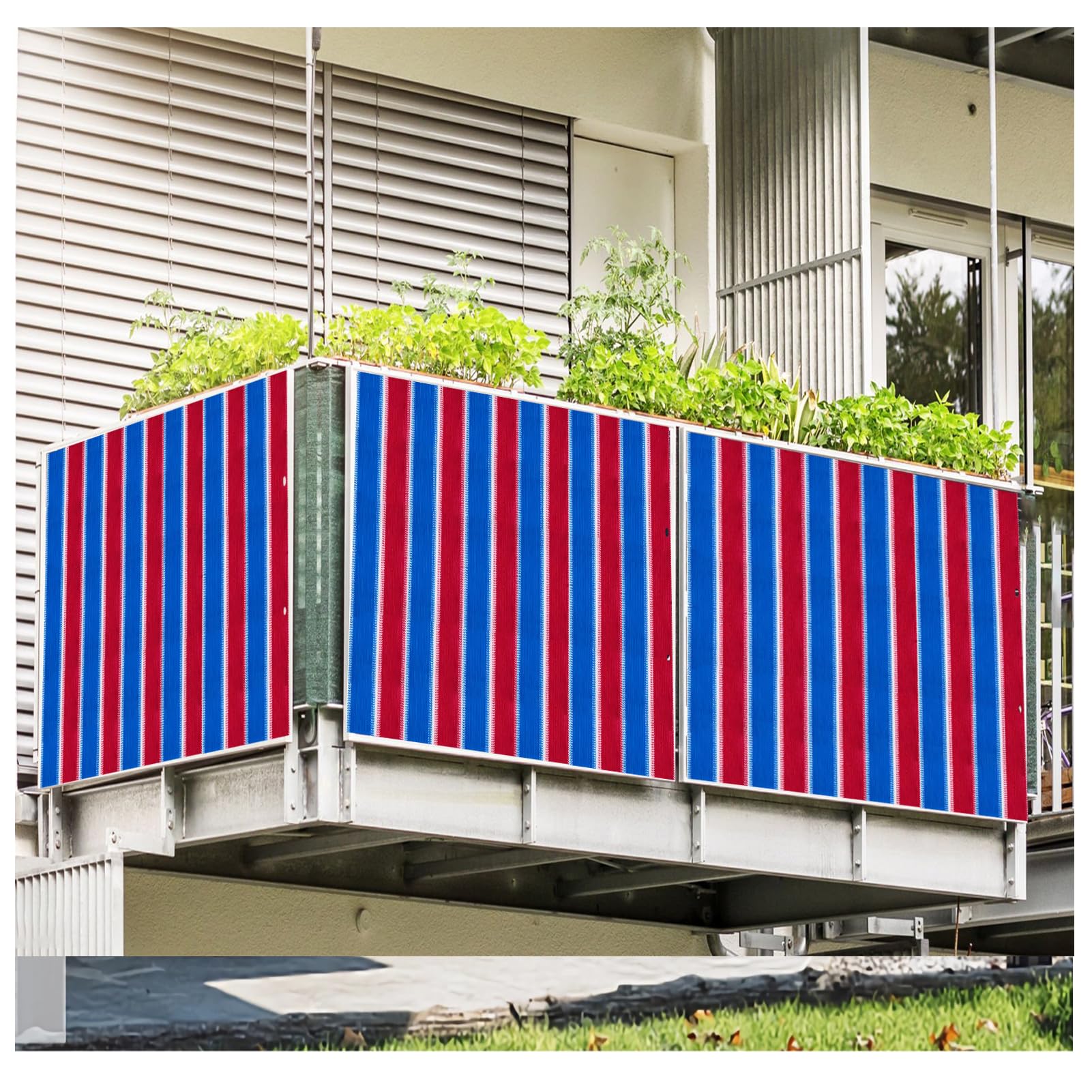DGSFES 1mx2.2m Color Shade Netting - 90% UV Block Garden Privacy Screen Mesh with Eyelets - Heavy Duty Sun Shade Cloth for Greenhouse, Patio & Balcony