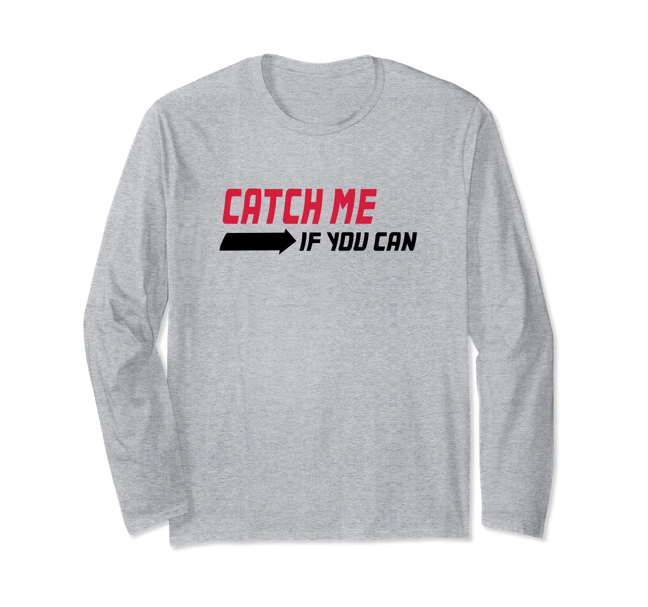 Amazon.co.jp: Catch me if you can Shirt Long Sleeve Tee, grey 