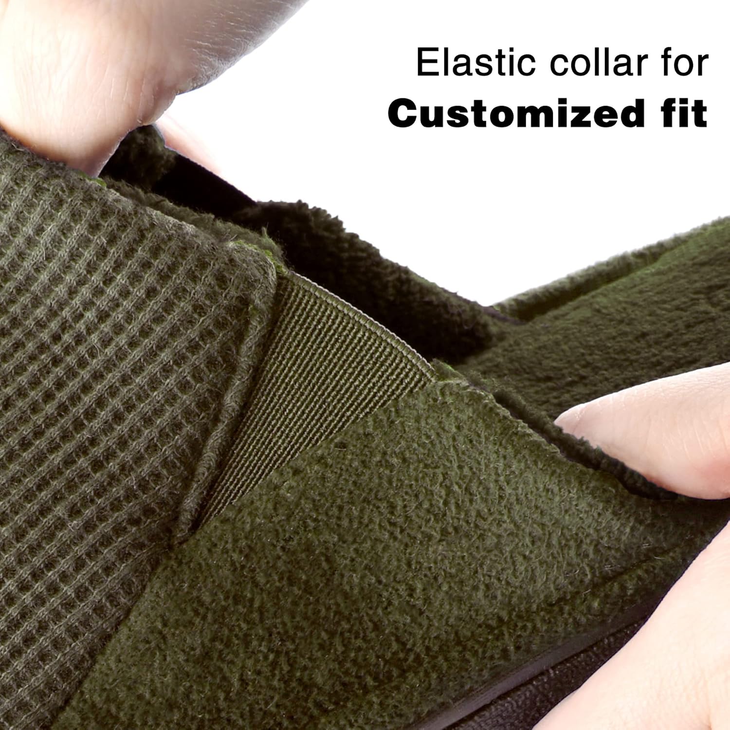 Cozy Men's Open Toe House Slippers Memory Foam,Comfy Slip On Indoor Slipper for Men Breathable, Non-Slip Soft Bedroom Home - Image 4