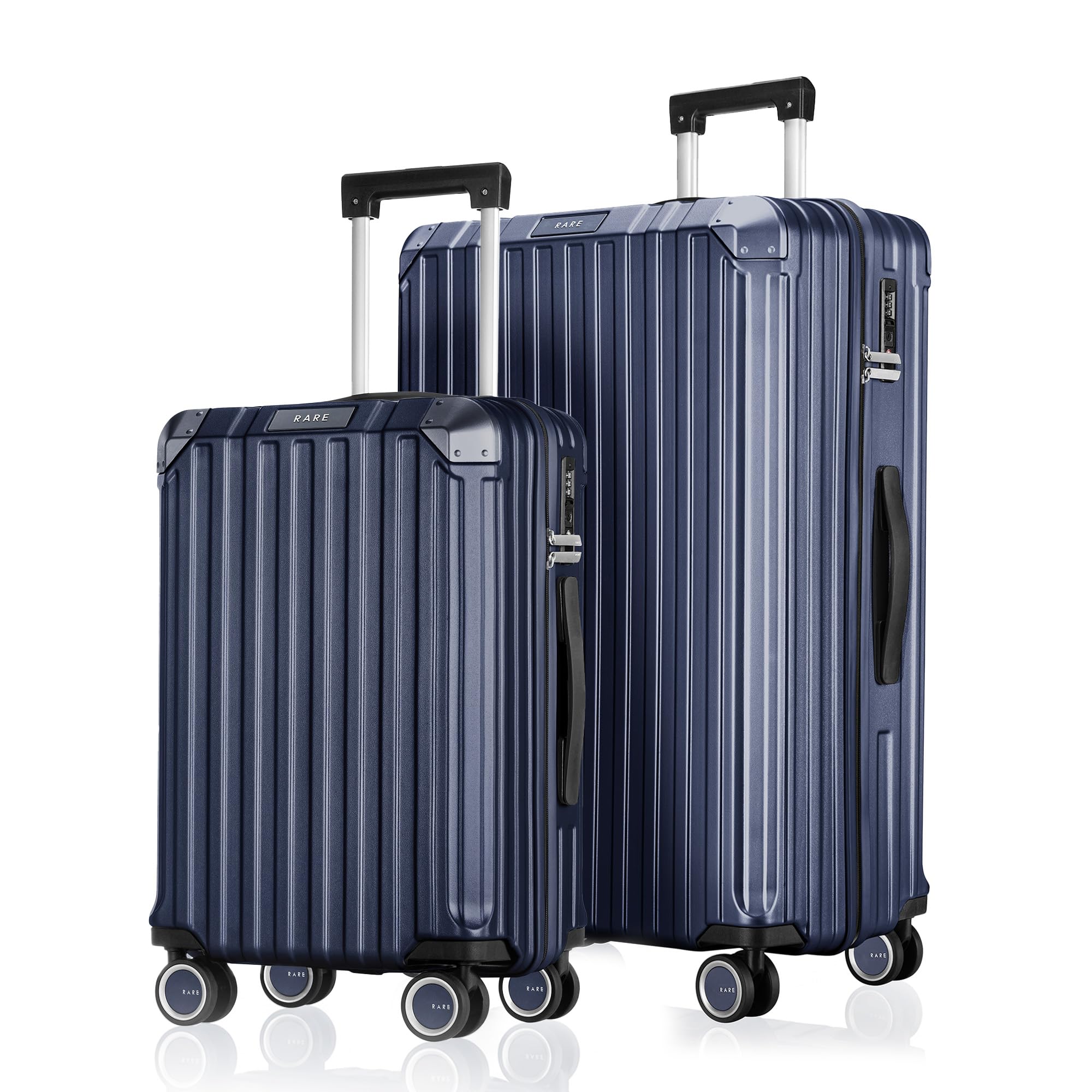 Victus Pro 2Pc Set Dark Blue Hard Trolley Bag Polycarbonate Antiscratch Travel Suitcase Set with Reinforced Corners, 8 Silent Wheels and a Sturdy TSA Lock - Luggage for Men & Women-image-34