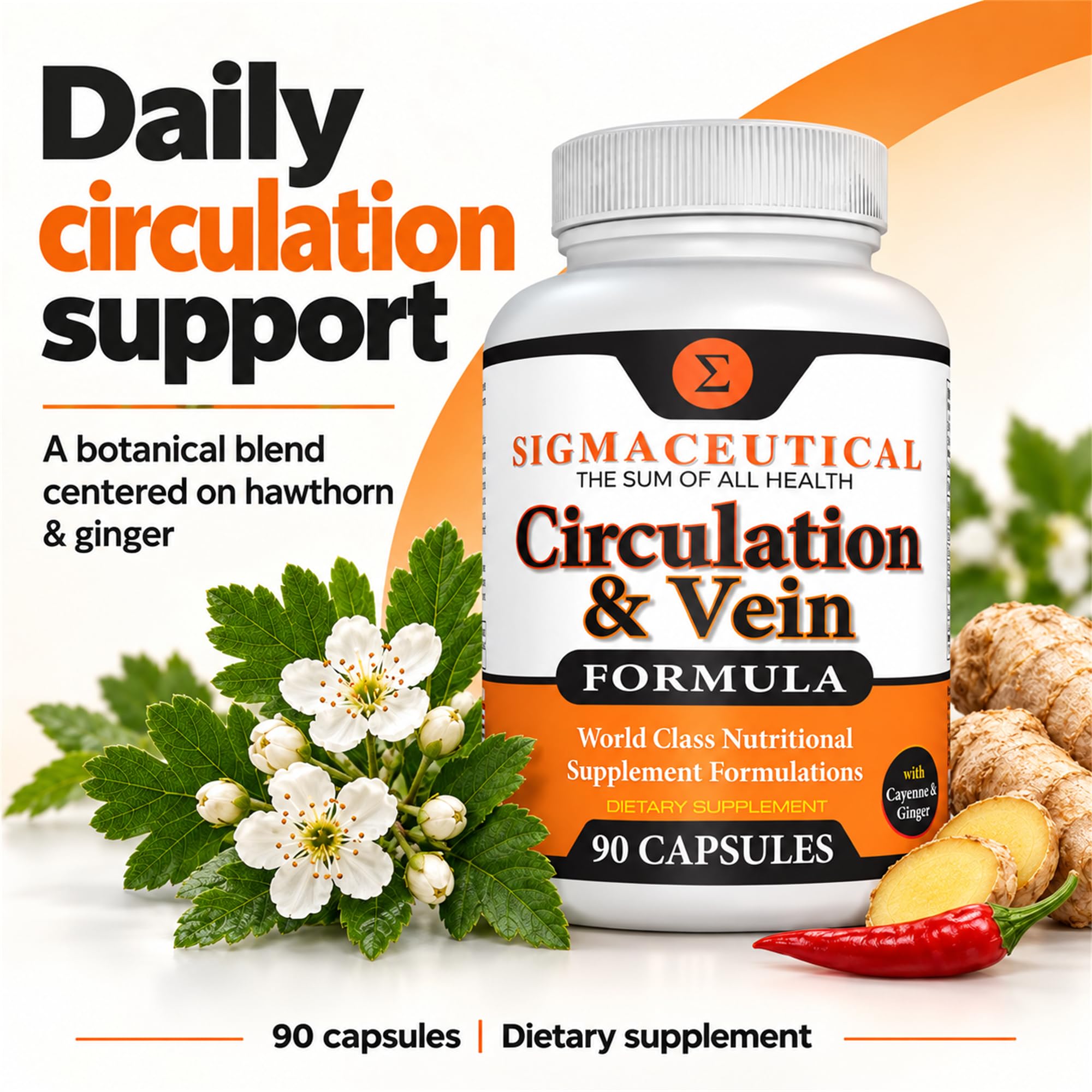 Varicose Veins Treatment for Legs - Circulation Supplement - Diosmin Leg Vein Support - Circulation Vein Support - Healthy Leg Vein Supplement - 90 Capsules — Amazon image 2