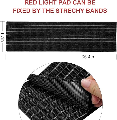Miniatura 5 de 25 W 660 nm luz roja LED y 850 nm dispositivos de terapia de luz infrarroja cercana, almohadillas grandes para aliviar el dolor corporal